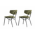 HANAH HOME Set 2 stolice Nancy Green Black