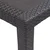 Vrtna miza iz plastike 150x90x72 cm izgled ratana rjava