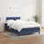 Vidaxl Box spring postelja z vzmetnico moder 120x200 cm blago