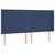Vidaxl Box spring postelja z vzmetnico LED modra 200x200 cm blago
