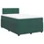 Vidaxl Box spring postelja z vzmetnico temno zelen 120x190 cm žamet