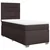 Vidaxl Box spring postelja z vzmetnico temno rjava 80x200 cm blago