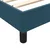 Vidaxl Box Spring postelja brez vzmetnico Temno modra 200x210 cm Žamet