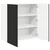 Ormar za Zid PORTO Crna 80 x 31 x 80 cm Konstruirano drvo