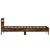 Vidaxl Posteljni okvir brez vzmetnice z vzmetnice dim. hrast 75x190 cm