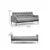ATELIER DEL SOFA Sofa trosed Renge Light Grey