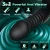 SuperLove Powerful Thrusting Anal Vibrator with Suction Cup & Remote Black