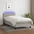 Vidaxl Box spring postelja z vzmetnico LED svetlo siva 80x200 cm blago