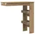 Zidni barski stol Artisan hrast 102x45x103,5 cm izrađeno drvo