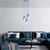 Conceptum Hypnose Luster Kesik-6176-3, 75-121cm, 40 cm, 3xE27 , Plavi