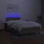 Vidaxl Box spring postelja z vzmetnico LED taupe 120x200 cm blago