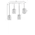 Opviq Luster 2620403, Braon