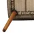Vrtna stolica s jastukom 2 pcs Crna 62,5 x 55 x 82 cm poliratan