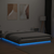 Okvir za krevet s LED svjetlima boja hrasta 160 x 200 cm drveni