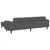 Sofa Tamno siva 250 x 188 x 76 cm Kordura tekstil