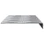 Stepenica Pravokutni 10 pcs Srebrno 60 x 18 x 2,5 cm Aluminij