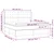 vidaXL Box spring postelja z vzmetnico LED temno siva 180x200 cm žamet
