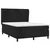 Vidaxl Box spring posteljni z vzmetnico črn 140x190 cm žamet