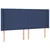 Vidaxl Box spring postelja z vzmetnico LED modra 160x200 cm blago