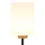 Globo 15977S - Podna lampa ROWENA 1xE27/60W/230V crna/bela