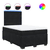 vidaXL Box spring postelja z vzmetnico črna 120x190 cm žamet