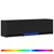 TV ormarić s LED rasvjetom s ladicama Crna 140 x 34 x 40 cm