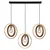 Opviq Luster Feno-52-03, 70x6x2.5cm, 45-180cm, IP20 Braon-zlatne boje