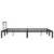 Okvir za krevet crni metalni 160 x 200 cm
