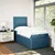 Vidaxl Box spring postelja z vzmetnico modra 90x200 cm žamet