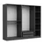HANAH HOME Garderober Kale 190 Anthracite v2