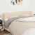 Vidaxl Vzglavje z ušesi krem 183x23x78/88 cm blago