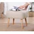Atelier del Sofa Tabure 50x43x42cm, Krem
