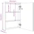 LED kupaonski ormarić s ogledalom sjajni crni 50 x 13 x 70 cm