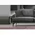 Atelier del Sofa Trosed Papira 90x88x205cm Sivi