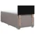 vidaXL Postelja boxspring z vzmetnico Taupe 90 x 200 cm Blago