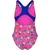 Arena party swimsuit pro back pink/multi 128cm