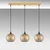 Opviq Luster Selcuklu-Mr-786-1, 100x25x117cm, IP20, Zlatne boje