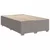 Vidaxl Box spring postelja z vzmetnico taupe 120x200 cm blago