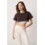 Trendyol Milla Ženska majica Thmss24Ts00001, Smeđa