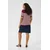 KAFFE CURVE Pulover KCLizzy jagoda/bela