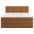 MID.YOU POSTELJA BOXSPRING 180 cm  x 200 cm , les, tekstil, leseni material opečnato rjava