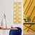 Wallity Zidna dekoracija Fan 2, 32 x 90 cm, Zlatne boje