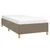 shumee vidaXL Posteljni okvir taupe 90 x 200 cm oblazinjen s blagom
