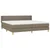 Vidaxl Box spring postelja z vzmetnico taupe 200x200 cm blago