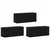 Zidni TV ormar set Zidne 3 pcs Crni hrast 100 x 34,5 x 40 cm