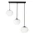 BRILAGI - Luster na sajli PEBBLES 3xE27/40W/230V crna