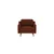 ATELIER DEL SOFA 1-Seat Sofa fotelja Robin 1 Tile Red Walnut