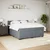 Vidaxl Box spring postelja z vzmetnico temno siva 180x200 cm žamet