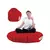 Atelier del Sofa Lazy bag Iyzi 100 Cushion Pouf, Crveni