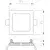 APLED - LED ugradno svetlo za kupatilo SQUARE LED/3W/230V IP41 85x85 mm